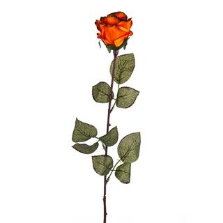 Lamart Umelá kvetina Ruža veľkokvetá 72 cm, tm. oranžová, značky Lamart