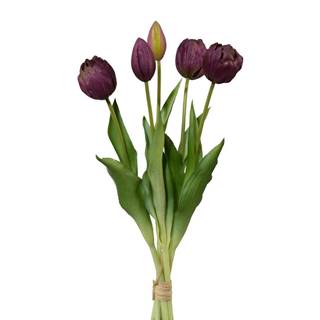 Bellatex Umelý zväzok Tulipánov fialová, 39 cm, značky Bellatex