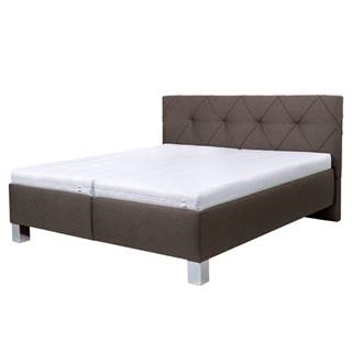 Sconto Čalúnená posteľ AFRODITE hnedá, 160x200 cm, značky Sconto