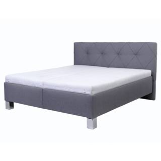Čalúnená posteľ AFRODITE sivá, 160x200 cm