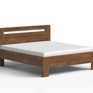 Manželská posteľ z masívu 180x200 LIVIA buk walnut