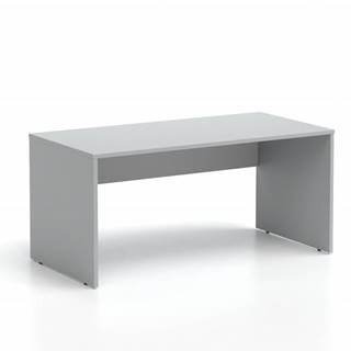 Kancelársky stôl LUTZ 160x80 šedá + biela