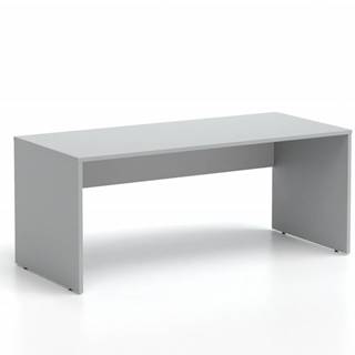 Kancelársky stôl LUTZ 180x80 šedá + biela