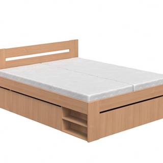 Manželská posteľ 160 cm REA KIRA buk