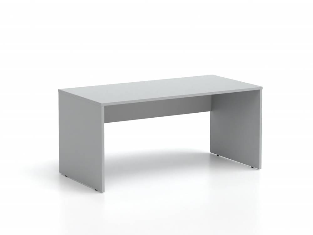 DREVONA Kancelársky stôl LUTZ 160x80 šedá + biela, značky DREVONA