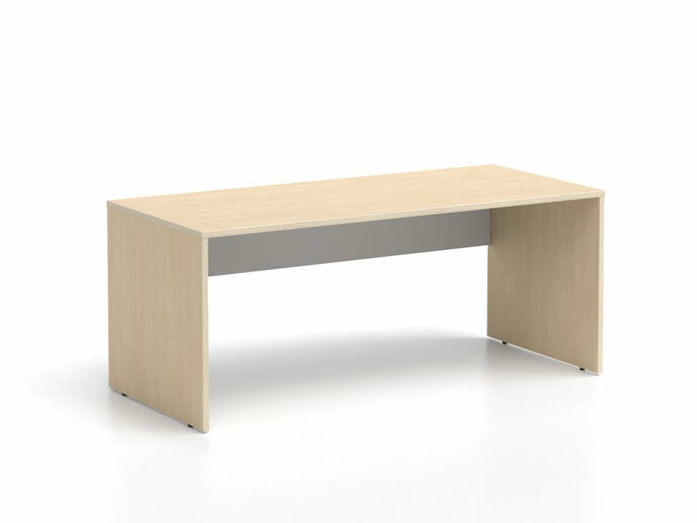 DREVONA Kancelársky stôl LUTZ 180x80 breza + biela, značky DREVONA