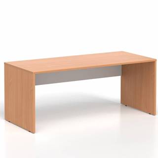 DREVONA Kancelársky stôl LUTZ 180x80 buk + biela, značky DREVONA
