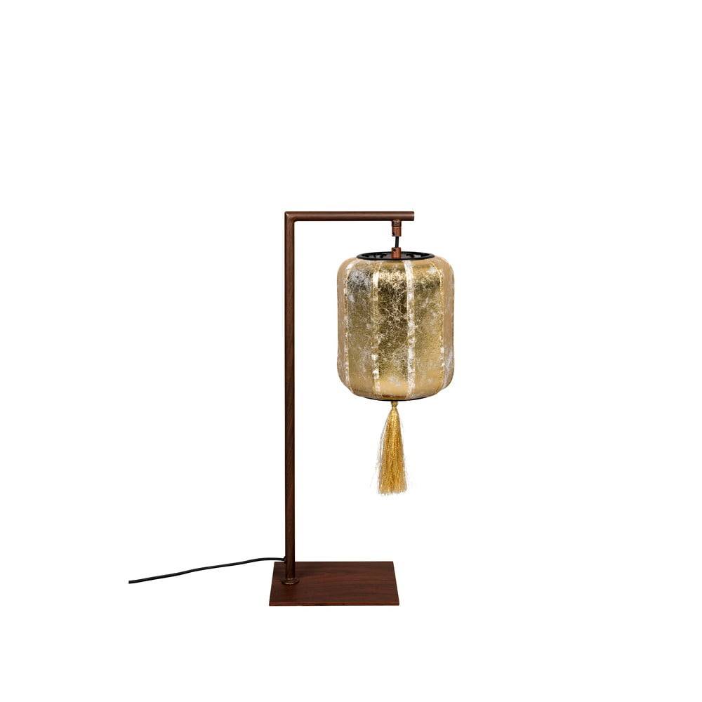 Dutchbone Stolová lampa v hnedo-zlatej farbe Suoni - , značky Dutchbone