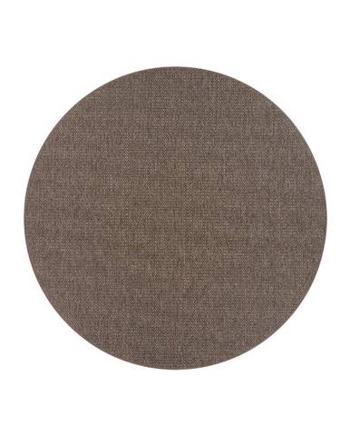 Hnedý okrúhly koberec ø 160 cm Bello™ - Narma