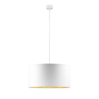 Biele stropné svietidlo s vnútrajškom v zlatej farbe Sotto Luce Mika, ∅ 50 cm