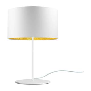Sotto Luce Bielo-zlatá stolová lampa  MIKA M 1T, značky Sotto Luce