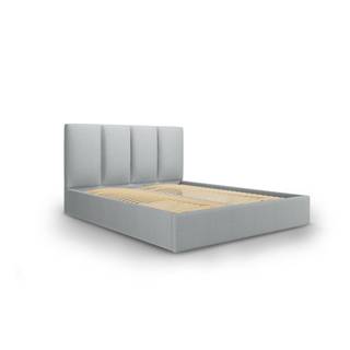 Mazzini Beds Svetlosivá dvojlôžková posteľ  Juniper, 160 x 200 cm, značky Mazzini Beds