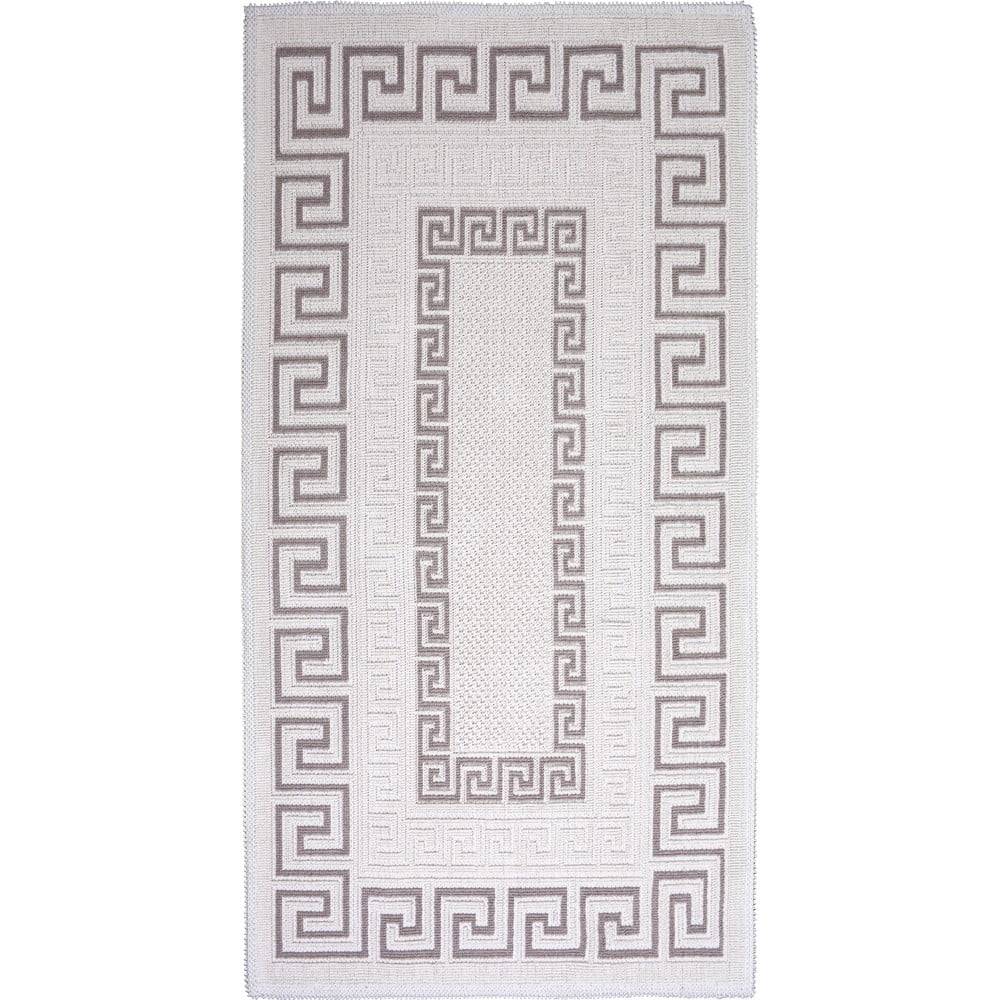 Vitaus Sivo-béžový bavlnený koberec  Versace, 60 × 90 cm, značky Vitaus