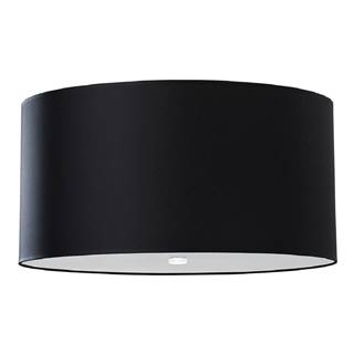 Nice Lamps Čierne stropné svietidlo so skleneným tienidlom ø 50 cm Volta - , značky Nice Lamps