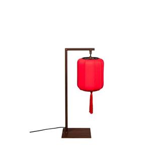 Dutchbone Červeno-hnedá stolová lampa Suoni - , značky Dutchbone
