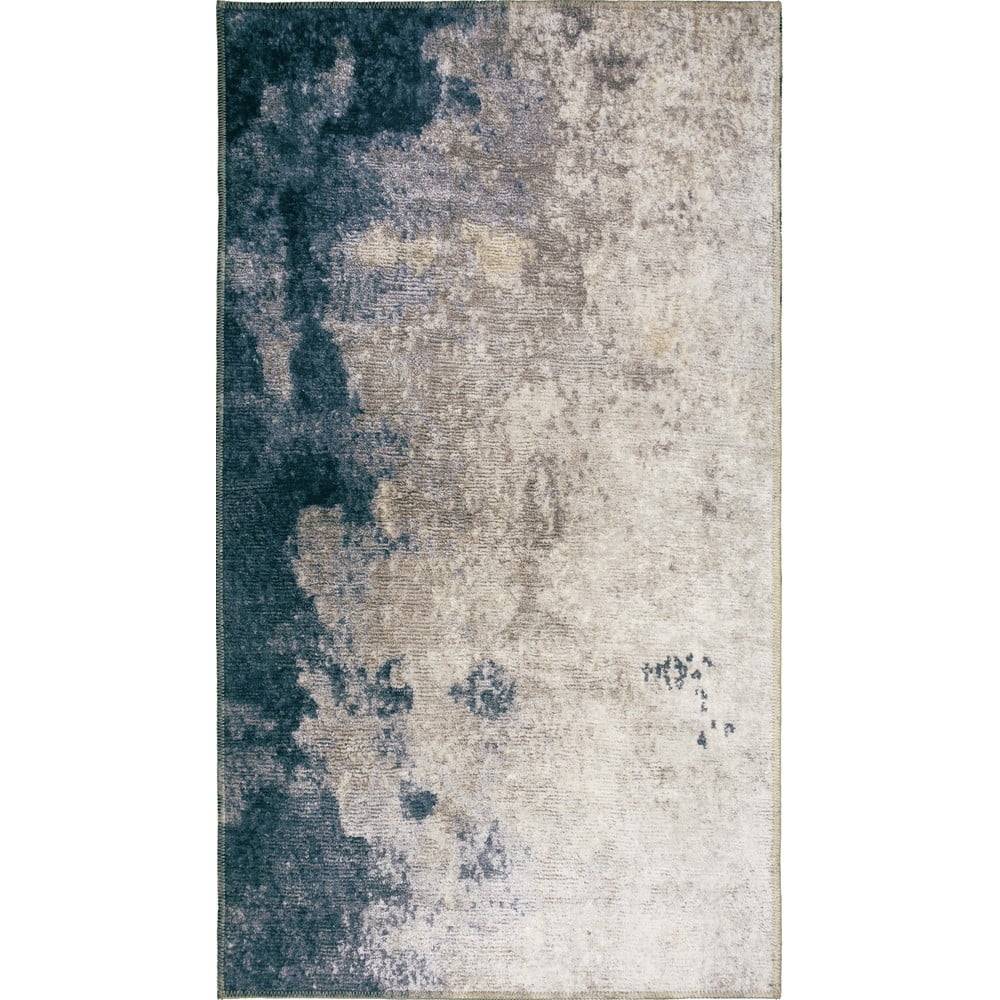 Vitaus Modro-krémový prateľný koberec 80x50 cm - , značky Vitaus