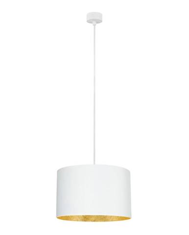 Biele stropné svietidlo s vnútrajškom v zlatej farbe Sotto Luce Mika, ⌀ 36 cm