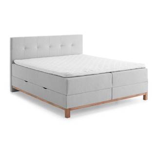 Meise Möbel Svetlosivá boxspring posteľ s úložným priestorom 160x200 cm Catania - , značky Meise Möbel