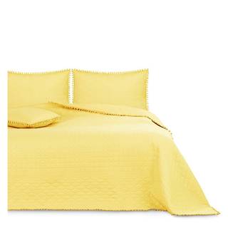 AmeliaHome Žltá prikrývka na posteľ  Meadore, 200 x 220 cm, značky AmeliaHome