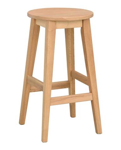 Barová stolička z dubového dreva v prírodnej farbe 65 cm Austin - Rowico