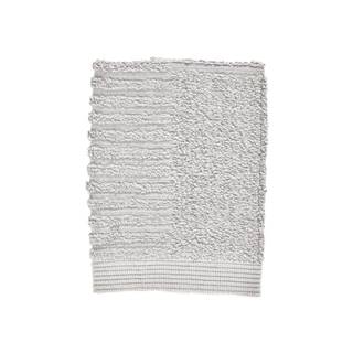 Zone Svetlosivý uterák zo 100 % bavlny na tvár  Classic Soft Grey, 30 × 30 cm, značky Zone