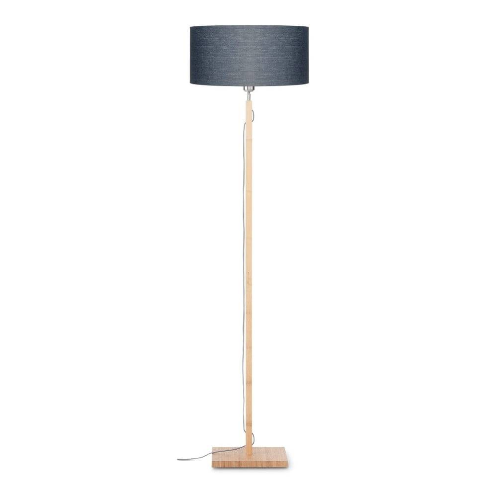 Good&Mojo Stojacia lampa s tmavosivým tienidlom a konštrukciou z bambusu  Fuji, značky Good&Mojo