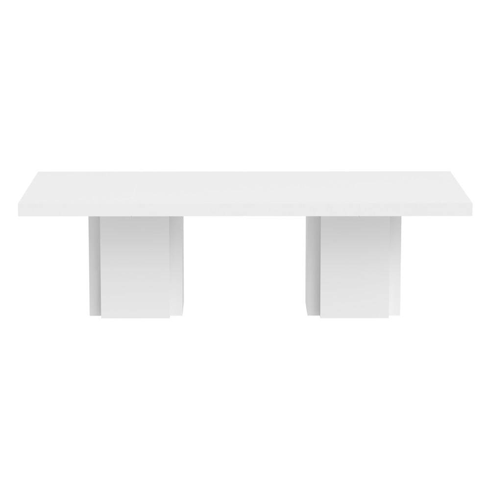 TemaHome Lesklý biely jedálenský stôl  Dusk 002, značky TemaHome