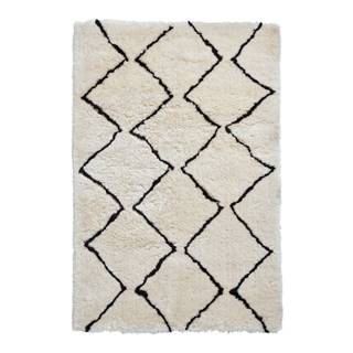 Think Rugs Béžovo-čierny ručne tuftovaný koberec  Morocco Lento Ivory & Black, 200 × 290 cm, značky Think Rugs