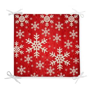 Minimalist Cushion Covers Vianočný sedák s prímesou bavlny  Snowflakes, 42 x 42 cm, značky Minimalist Cushion Covers