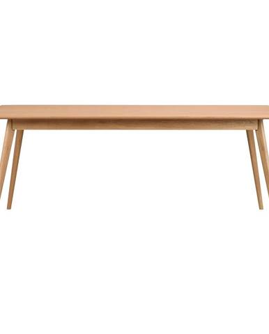 Rozkladací jedálenský stôl s doskou v dekore jaseňového dreva 190x90 cm Yumi - Rowico