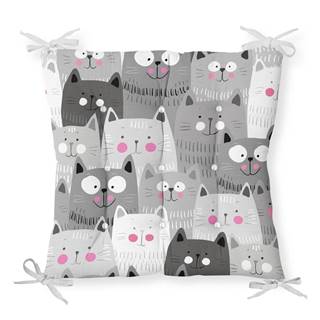 Mila Home Sedák na stoličku Minimalist Cushion Covers Gray Cats, 40 x 40 cm, značky Mila Home