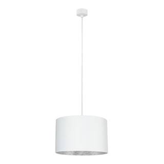 Biele stropné svietidlo s vnútrajškom v striebornej farbe Sotto Luce Mika, ⌀ 36 cm