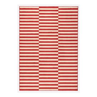 Červeno-biely koberec Hanse Home Gloria Panel, 160 x 230 cm
