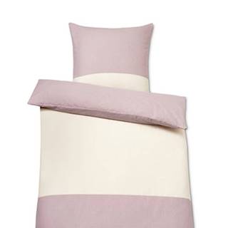 Flanelová posteľná bielizeň, ružová, dvojlôžko