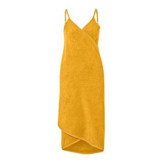 Uterákové šaty, žlté