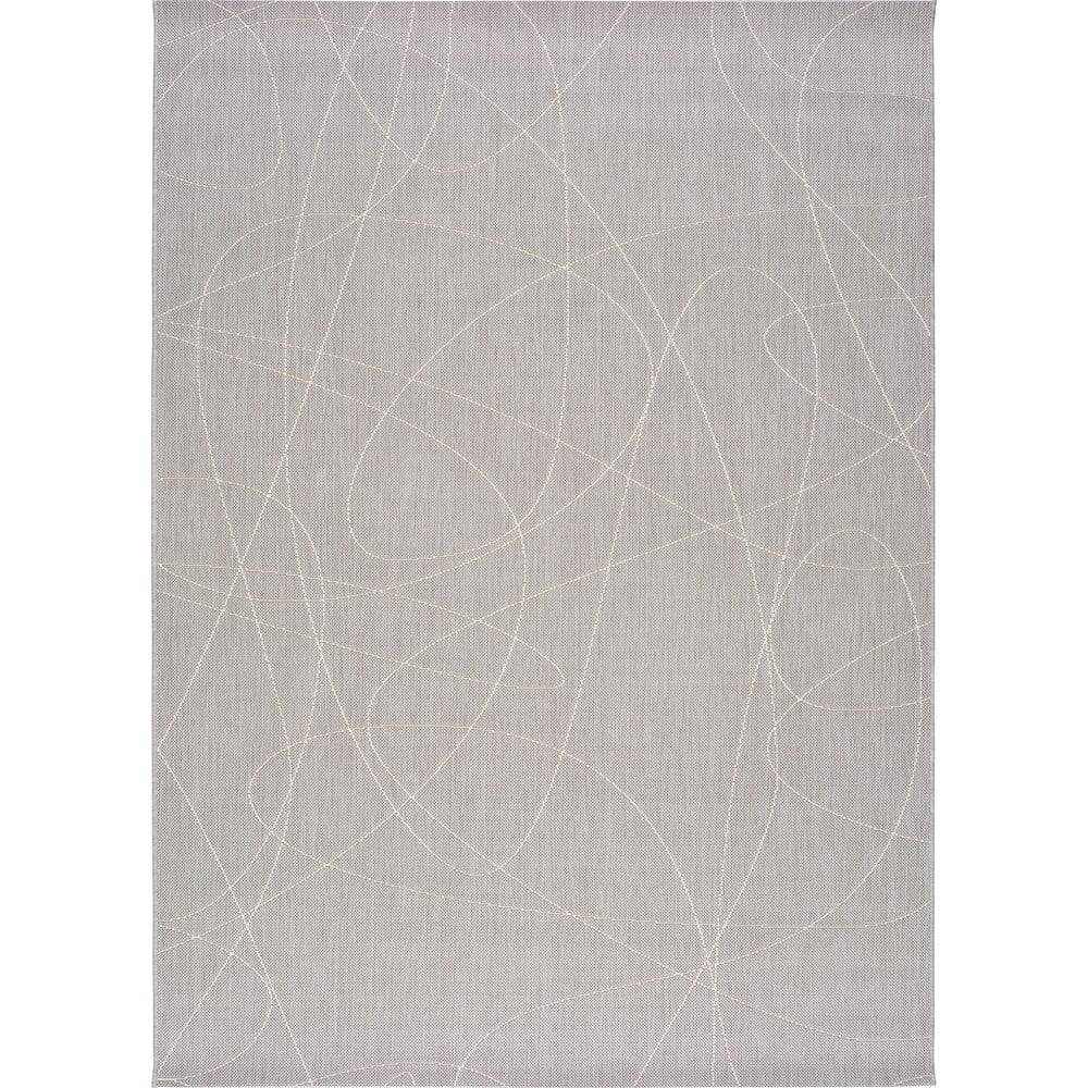 Universal Sivý vonkajší koberec  Hibis Line, 160 x 230 cm, značky Universal