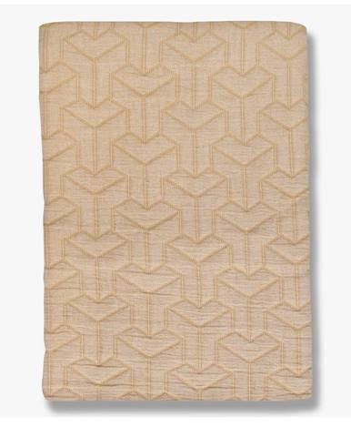 Béžový prehoz z recyklovanej bavlny na dvojlôžko 220x250 cm Trio - Mette Ditmer Denmark