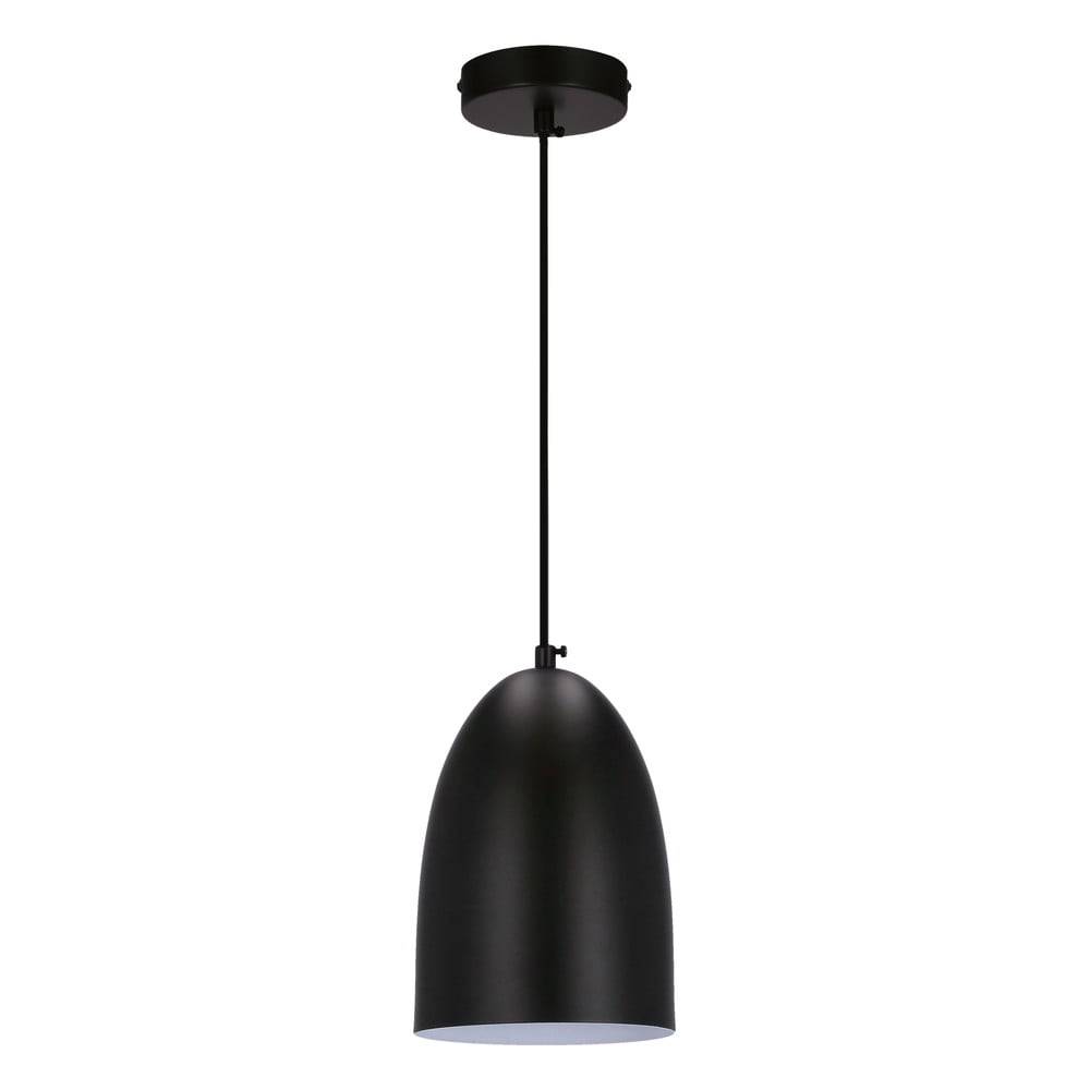 Candellux Lighting Čierne závesné svietidlo s kovovým tienidlom ø 14 cm Icaro - , značky Candellux Lighting