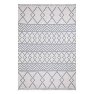 Sivo-biely bavlnený koberec Oyo home Duo, 80 x 150 cm