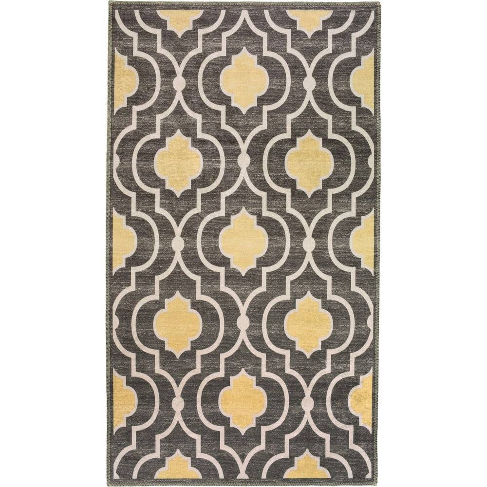 Vitaus Žlto-sivý prateľný koberec 180x120 cm - , značky Vitaus