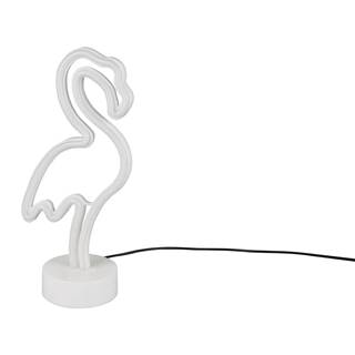 Biela LED stolná lampa (výška 29 cm) Flamingo - Trio
