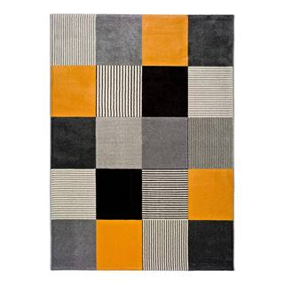 Universal Oranžovo-sivý koberec  Gladys Lento, 140 × 200 cm, značky Universal