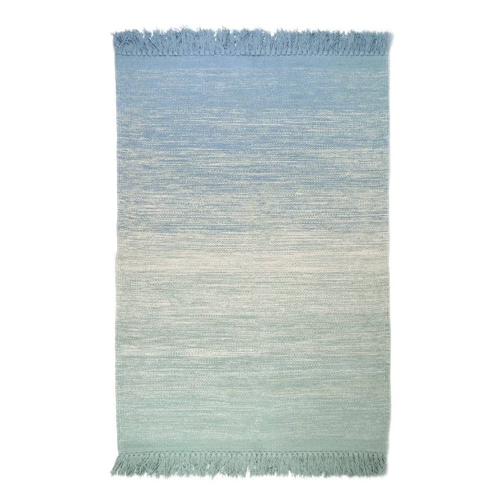 Nattiot Zeleno-modrý prateľný koberec 100x150 cm Kirthy - , značky Nattiot