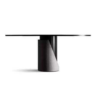 Jedálenský stôl s doskou v dubovom dekore 180x120 cm Sharp - Lyon Béton