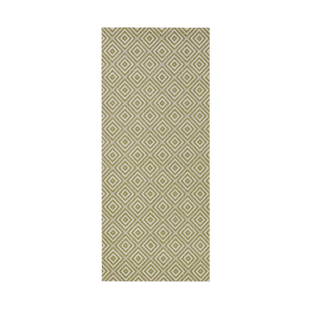 NORTHRUGS Zelený vonkajší koberec  Karo, 80 × 200 cm, značky NORTHRUGS