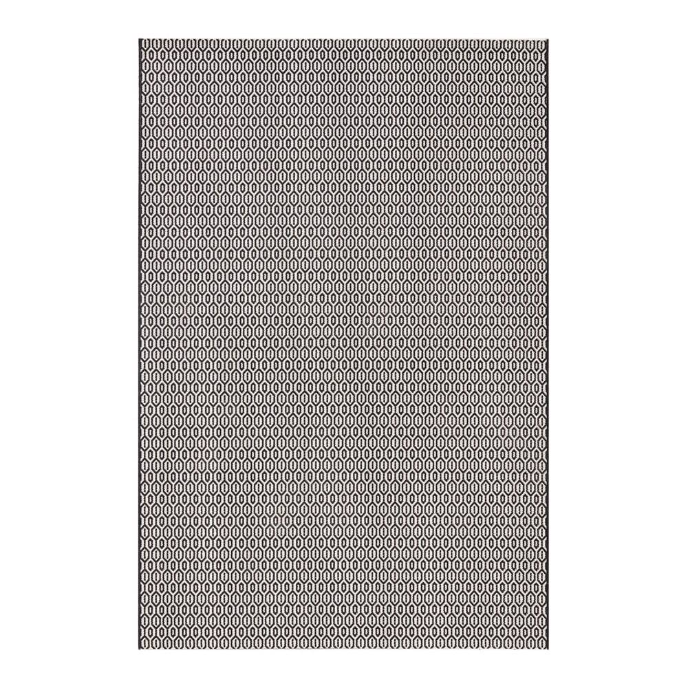 NORTHRUGS Čierno-biely vonkajší koberec  Coin, 140 x 200 cm, značky NORTHRUGS
