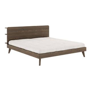 Karup Design Hnedá dvojlôžková posteľ s roštom 180x200 cm Retreat - , značky Karup Design