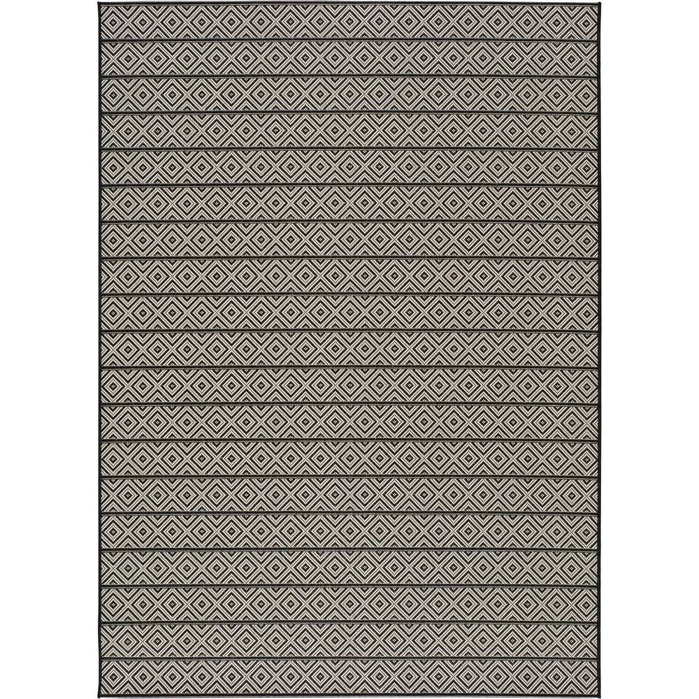 Universal Tmavosivý vonkajší koberec  Tokio Stripe, 60 x 110 cm, značky Universal