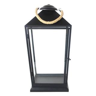 Čierny lampáš Esschert Design Classical, výška 58 cm