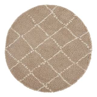 Mint Rugs Svetlohnedý koberec  Hash, ⌀ 120 cm, značky Mint Rugs